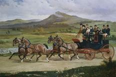 Coach and Four on the Open Road, 1876-Joseph Bail-Giclee Print