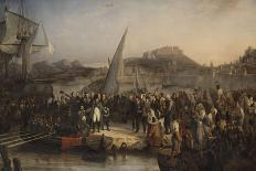 Napoleon Leaving the Island of Elba on February 26, 1815-Joseph Beaume-Framed Giclee Print