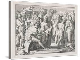 Joseph Being Sold by His Brothers into Slavery, 1852-Julius Schnorr von Carolsfeld-Stretched Canvas