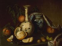 Still Life with Vase, Fruit and Nuts-Joseph Biays Ord-Stretched Canvas