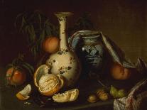 Still Life with Vase, Fruit and Nuts-Joseph Biays Ord-Framed Stretched Canvas