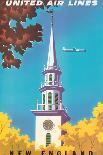 United Air Lines: New England, c.1950s-Joseph Binder-Giclee Print