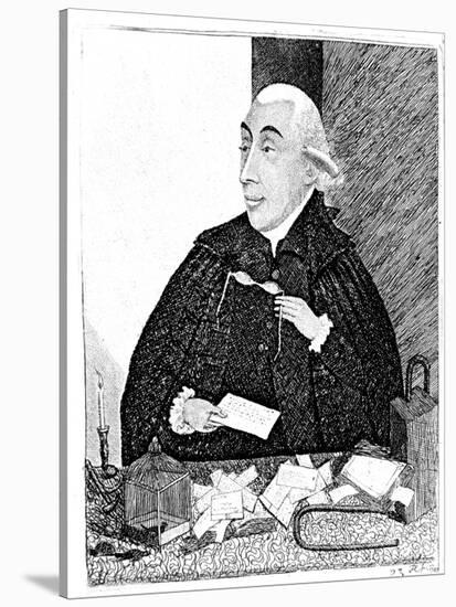 Joseph Black, Scottish Chemist, 1787-John Kay-Stretched Canvas