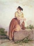 Portrait of Clara Schumann (1819-96) 1853-Joseph Bonaventure Laurens-Giclee Print