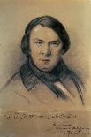 Portrait of Johanes Brahms Aged Twenty, 1853-Joseph Bonaventure Laurens-Framed Giclee Print