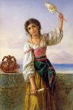 Young Girl with a Distaff-Joseph Bouvier-Laminated Giclee Print