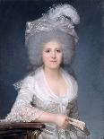 Portrait de Marie-Thérèse Louise de Savoie Carignan, princesse de Lamballe, surintendante de la-Joseph Boze-Stretched Canvas