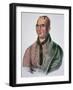 Joseph Brant (1742-1807) Chief of the Mohawks (Colour Litho)-American-Framed Giclee Print