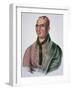 Joseph Brant (1742-1807) Chief of the Mohawks (Colour Litho)-American-Framed Giclee Print