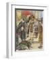 Joseph brothers do not recognise him in Egypt-Charles Edmund Brock-Framed Giclee Print