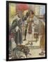 Joseph brothers do not recognise him in Egypt-Charles Edmund Brock-Framed Giclee Print