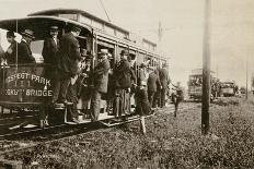 Brooklyn Trolleys Bound for Coney Island, New York City, C.1897-Joseph Byron-Giclee Print