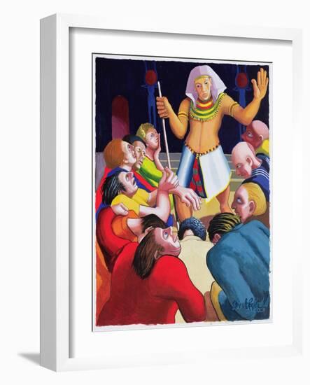 Joseph Cares for His Brothers, 2003-Dinah Roe Kendall-Framed Giclee Print