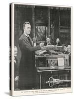 Joseph Chamberlain Liberal Politician Speaking in the House of Commons on 2 August 1901-Sidney Paget-Stretched Canvas