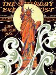 "Statue of Liberty," Saturday Evening Post Cover, July 7, 1934-Joseph Christian Leyendecker-Giclee Print