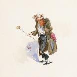 Captain Cuttle, Illustration from 'Character Sketches from Charles Dickens', C.1890 (Colour Litho)-Joseph Clayton Clarke-Giclee Print