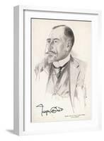 Joseph Conrad Polish-Born Writer in 1921-R.g. Mathews-Framed Art Print