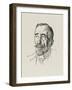 Joseph Conrad Polish-Born Writer in 1922-Powys Evans-Framed Art Print