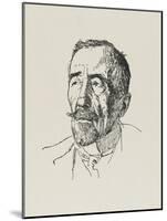 Joseph Conrad Polish-Born Writer in 1922-Powys Evans-Mounted Art Print