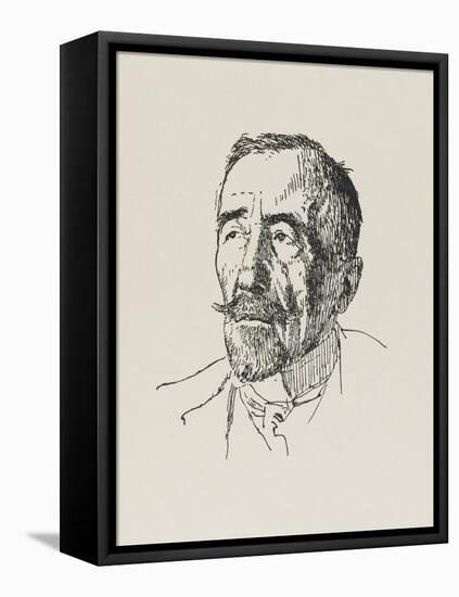 Joseph Conrad Polish-Born Writer in 1922-Powys Evans-Framed Stretched Canvas