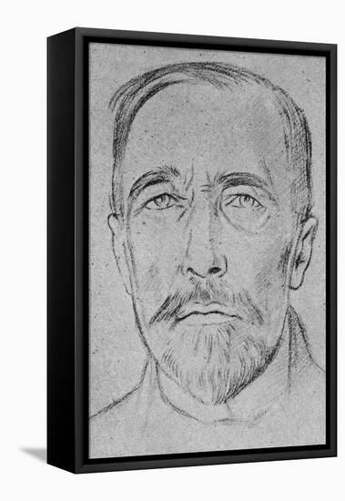 Joseph Conrad - Polish-born-William Rothenstein-Framed Stretched Canvas