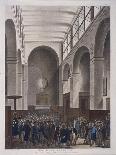 Stock Exchange, Bartholomew Lane, London, 1809-Joseph Constantine Stadler-Giclee Print