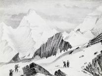 Sir Joseph Dalton Hooker at Ciuncerna Pass, from Himalayan Journals-Joseph Dalton Hooker-Stretched Canvas