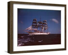 Joseph Davies' Yacht "Sea Cloud" in the Caribbean-Eliot Elisofon-Framed Photographic Print