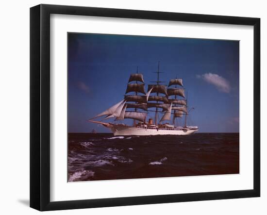 Joseph Davies' Yacht "Sea Cloud" in the Caribbean-Eliot Elisofon-Framed Photographic Print