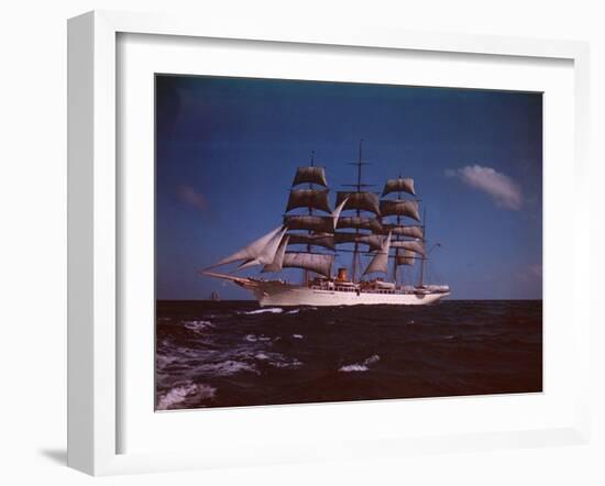 Joseph Davies' Yacht "Sea Cloud" in the Caribbean-Eliot Elisofon-Framed Photographic Print