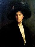 Woman with a Black Hat, 1910-Joseph Decamp-Giclee Print