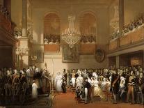 Marriage of Leopold I of the Belgians and Princess Louise of Orléans at the Château De Compiègne-Joseph-Désiré Court-Stretched Canvas