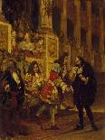 Pierre Corneille Being Received by Grand Conde' after the Performance of Tragedy Cinna-Joseph-Desire Court-Giclee Print