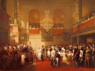 Wedding of Leopold I (1790-1865) to Princess Louise of Orleans (1812-50) at Compiegne