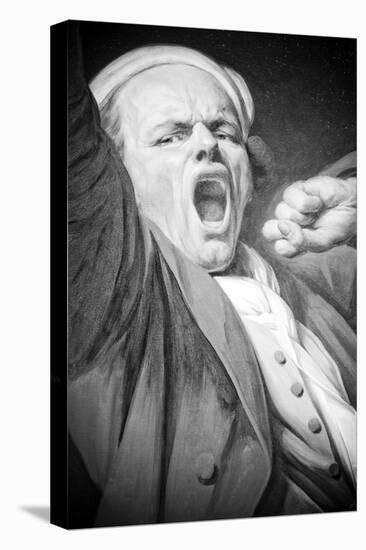 Joseph Ducreux (Self Portrait, Yawning) Art Poster Print-null-Stretched Canvas