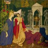 The Mystic Burial, 1895 (Watercolour and Bodycolour)-Joseph Edward Southall-Giclee Print