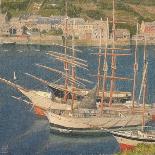 Sailing Ships, 1910 (Tempera on Canvas)-Joseph Edward Southall-Giclee Print