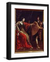 Joseph Et L'epouse De Putiphar  (Joseph and Potiphar's Wife) Joseph Fuyant L'epouse De Putiphar (P-Guido Reni-Framed Giclee Print