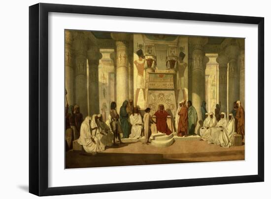 Joseph Expliquant Les Songes Du Pharaon (Joseph Explaining the Pharaoh's Dreams to Him)-Jean Adrien Guignet-Framed Giclee Print