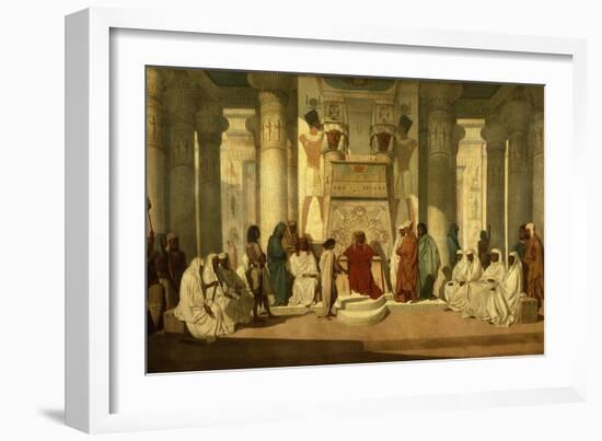 Joseph Expliquant Les Songes Du Pharaon (Joseph Explaining the Pharaoh's Dreams to Him)-Jean Adrien Guignet-Framed Giclee Print