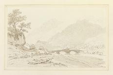 View of Skiddaw and Derwentwater, C.1780 (W/C and Pen over Pencil)-Joseph Farington-Giclee Print