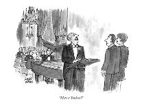 "Perk up! Think of all that interest piling up at six per cent per annum f?" - New Yorker Cartoon-Joseph Farris-Premium Giclee Print