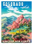Colorado - United Air Lines - Garden of the Gods, Colorado Springs-Joseph Feher-Laminated Art Print
