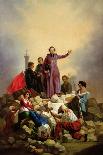 Archbishop Affre on the Barricades, 1848-Joseph Felon-Giclee Print