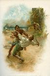 Illustration for Robinson Crusoe-Joseph Finnemore-Framed Giclee Print