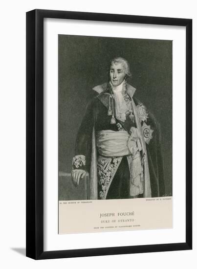 Joseph Fouche, Duke of Otranto-Claude-Marie Dubufe-Framed Giclee Print