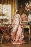 An Elegant Lady in an Interior-Joseph Frederic Soulacroix-Giclee Print