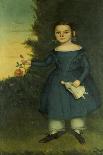 Girl with Kitten, 1836-38-Joseph Goodhue Chandler-Framed Art Print