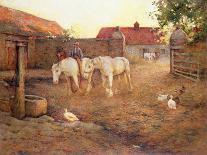 The Ploughman Wilmington Polegate, Near Eastbourne-Joseph Harold Swanwick-Framed Stretched Canvas