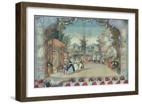 Joseph Haydn (1732-1809) at the First Performance of His Opera "L'Incontro Improvviso"-null-Framed Giclee Print